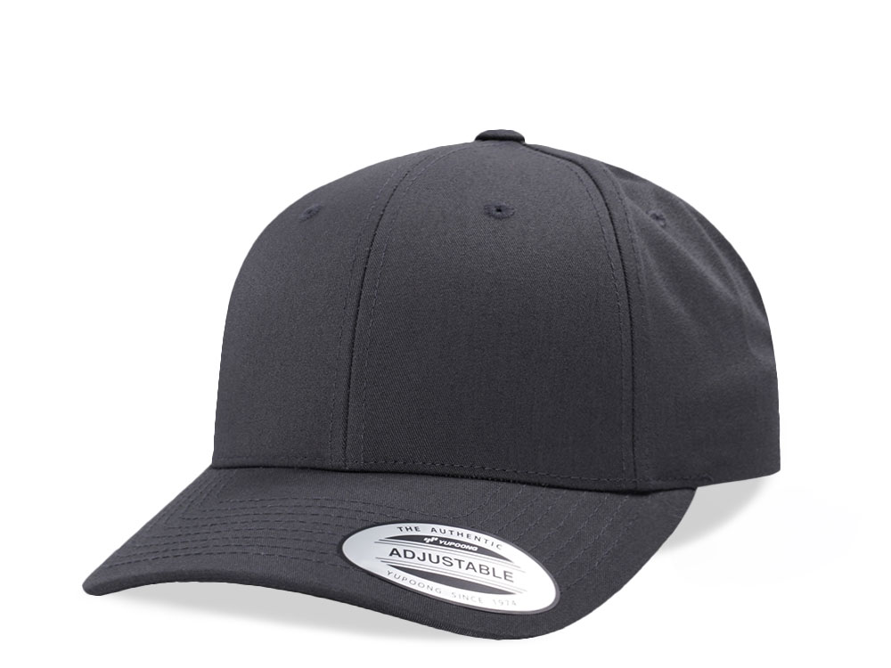 Yupoong Basic Gray Curved Snapback  Gorra