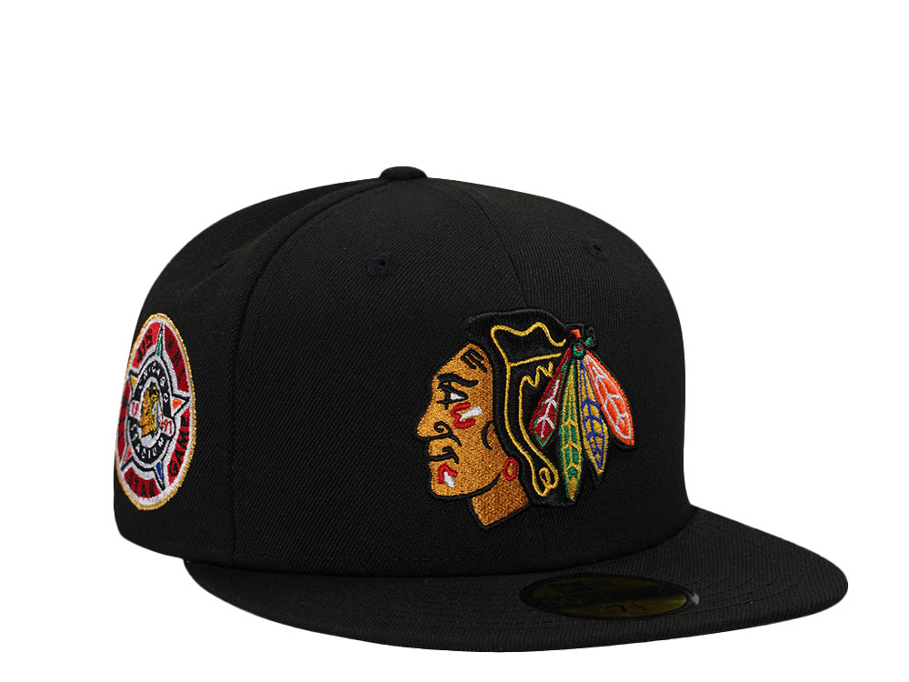 New Era Chicago Blackhawks All Star Game 1991 Black Prime Edition 59Fifty Fitted Gorra