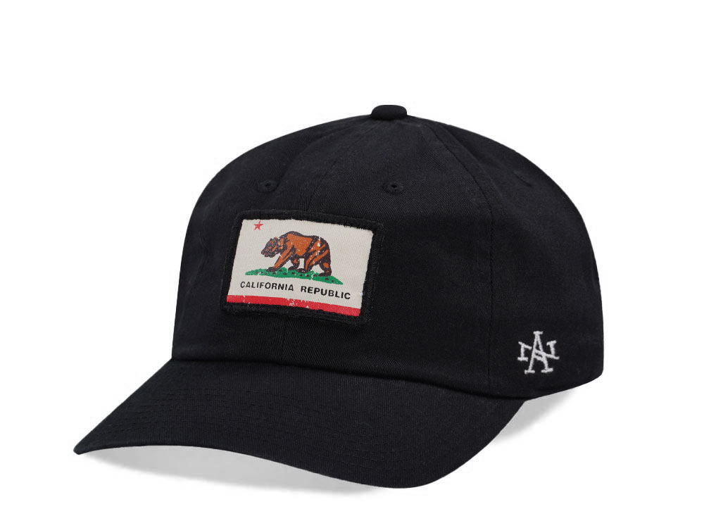 American Needle California Ballpark Black Strapback Gorra