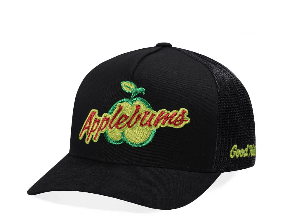 Good Hats Applebums Black Trucker Edition Snapback Gorra