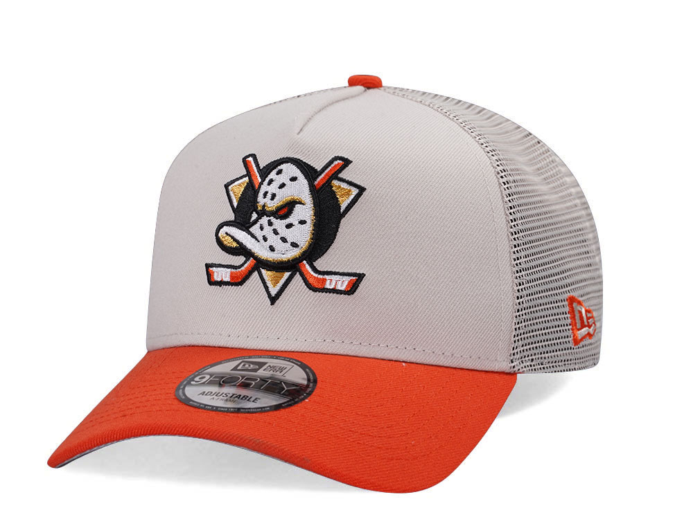 New Era Anaheim Ducks Prime Two Tone Trucker Edition 9Forty A Frame Snapback Gorra