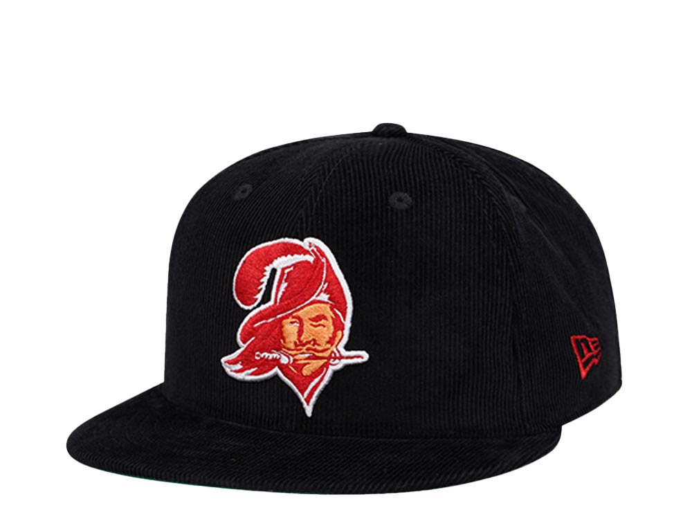 New Era Tampa Bay Buccaneers Black Corduroy Edition 9Fifty Snapback Gorra