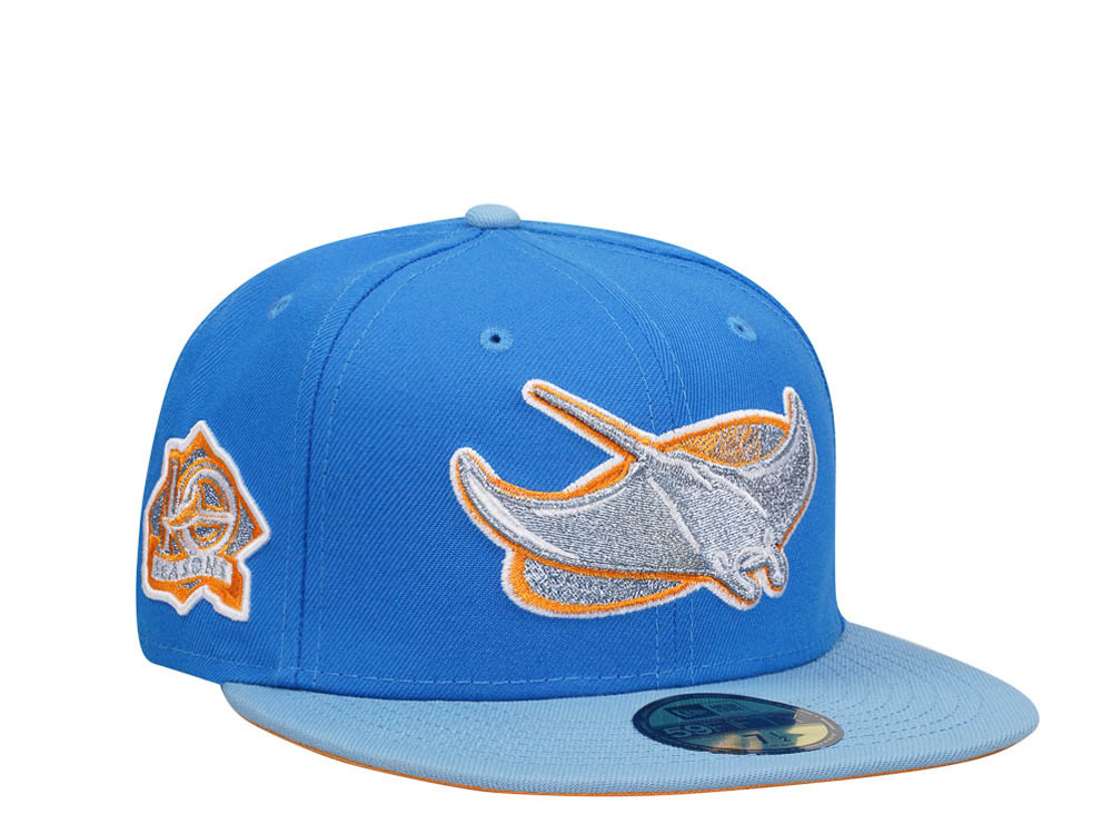 New Era Tampa Bay Rays 10 Seasons Frozen Sea Two Tone Edition 59Fifty Fitted Gorra