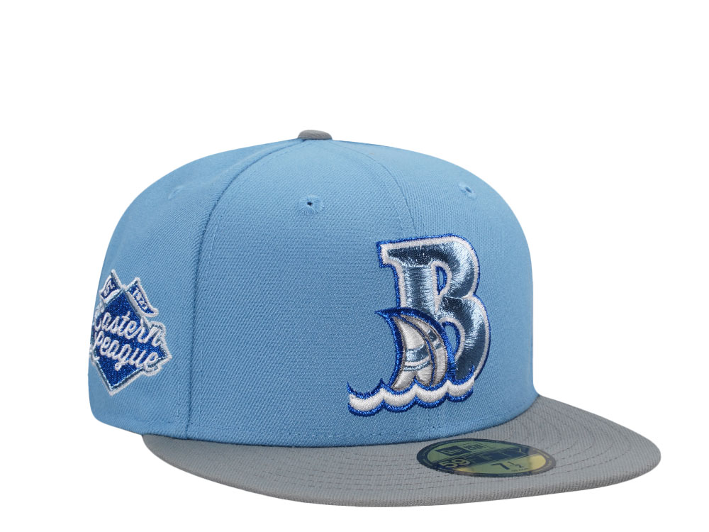 New Era Bowie Baysox Eastern League Edition Sky Blue 59Fifty Fitted Gorra