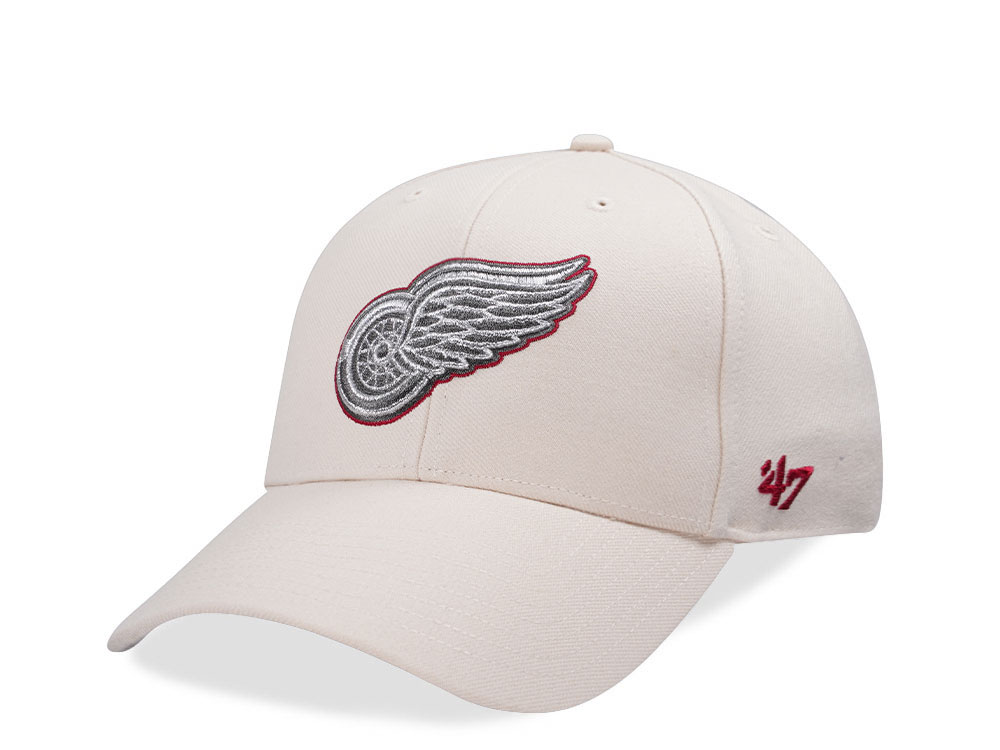 47Brand Detroit Red Wings Natural Metallic MVP Snapback Gorra