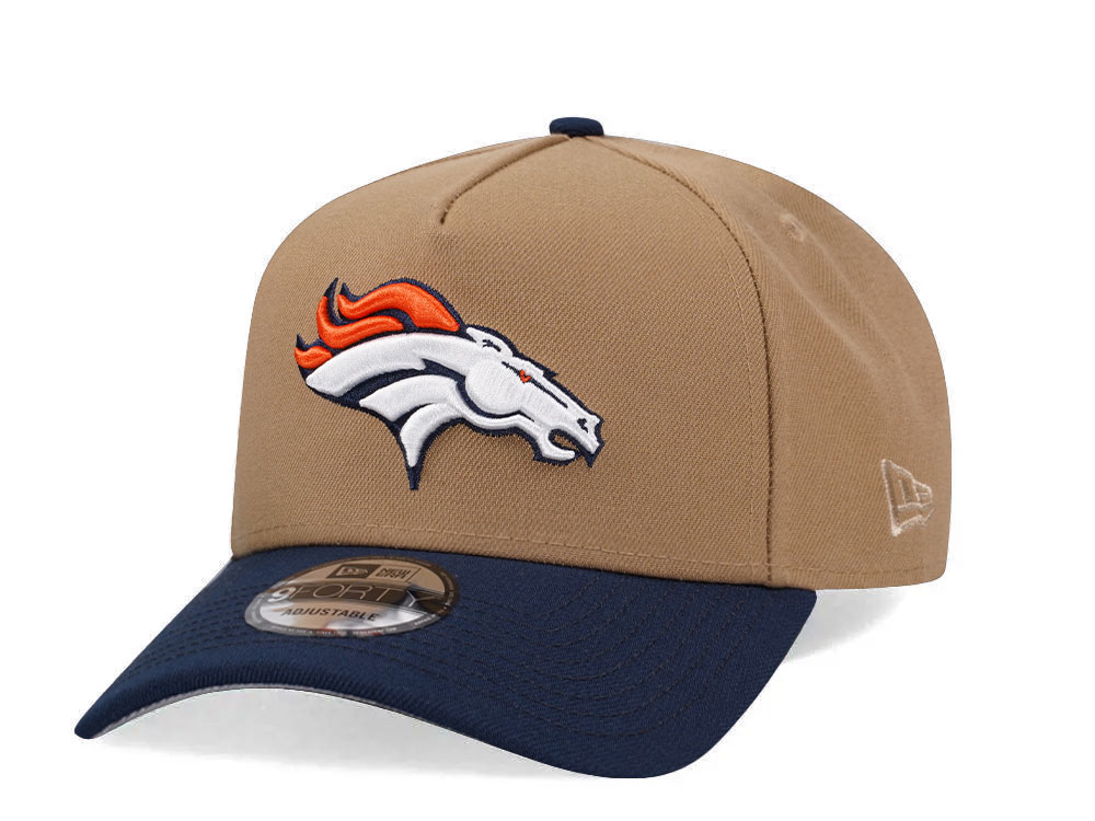 New Era Denver Broncos Khaki Two Tone Edition 9Forty A Frame Snapback Gorra