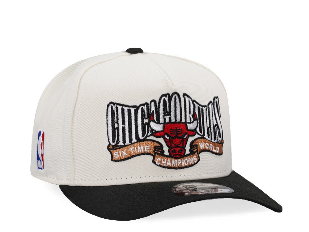 New Era  Chicago Bulls World Champions Chrome Two Tone Edition A Frame 9Fifty Snapback Gorra