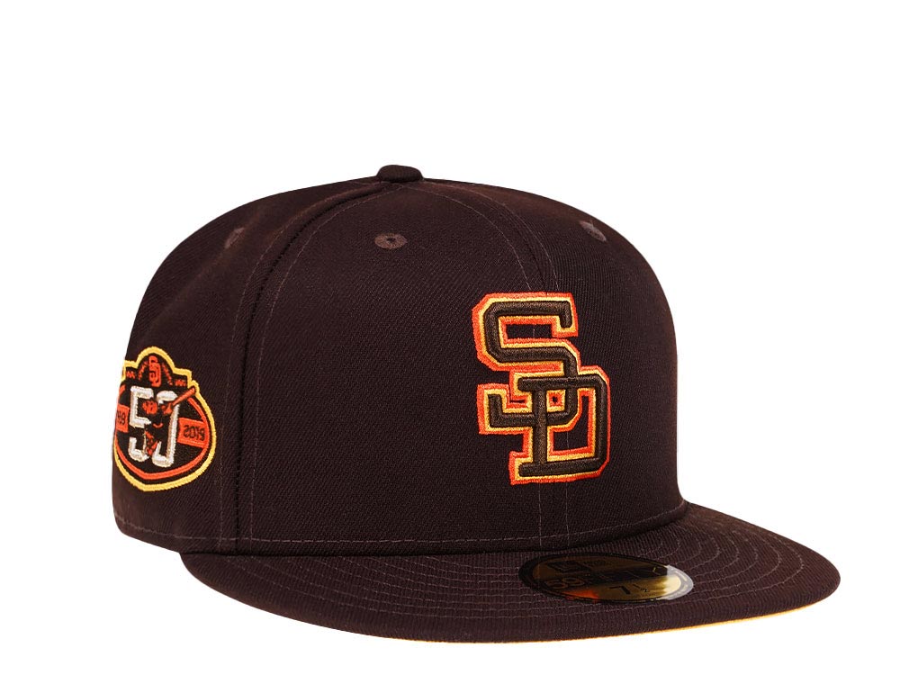 New Era San Diego Padres 50th Anniversary Dark Chocolate Prime Edition 59Fifty Fitted Gorra