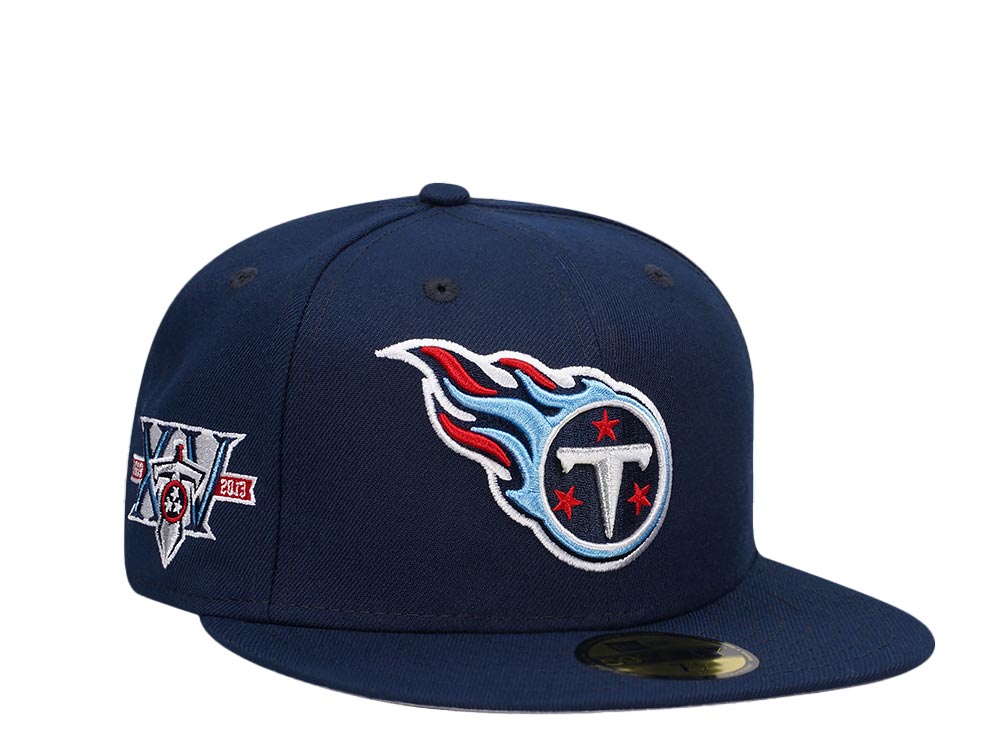 New Era Tennessee Titans 15th Anniversary Navy Classic Edition 59Fifty Fitted Gorra