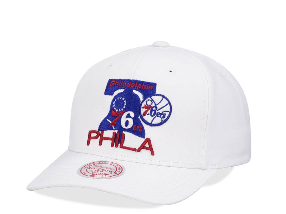 Mitchell & Ness Philadelphia 76ers All in Pro White Snapback Gorra