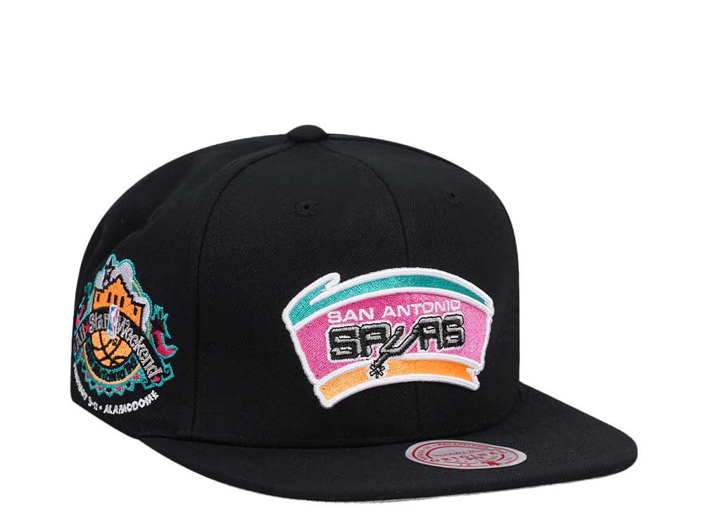 Mitchell & Ness San Antonio Spurs All Star Weekend Neon Tropical Hardwood Classic Snapback Cap