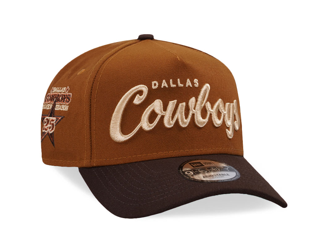 New Era Dallas Cowboys Silver Season Bourbon Prime Two Tone Edition 9Forty A Frame Snapback Gorra