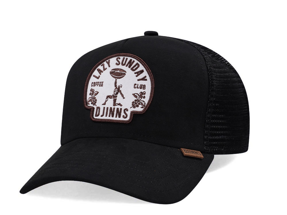 Djinns Lazy Sunday Classic Black Trucker Snapback Gorra