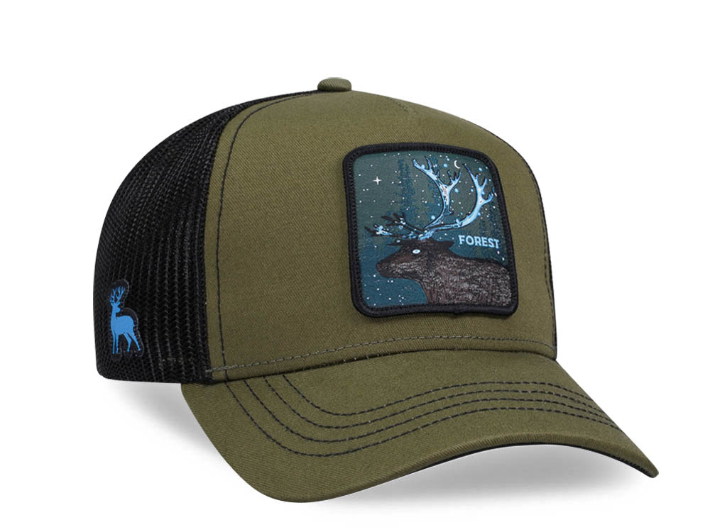 Capslab Fantastic Beasts Forest Black Olive Trucker Snapback Gorra