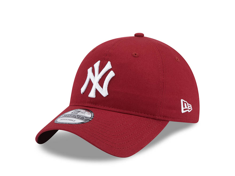 New Era New York Yankees League Essential Red 9Twenty Strapback Gorra