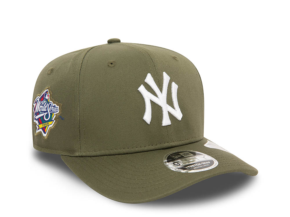 New Era New York Yankees World Series 1999 Olive 9Fifty Stretch Snapback Gorra