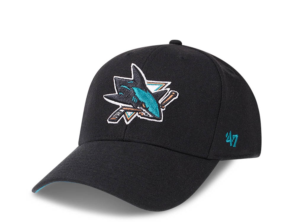 47Brand San Jose Sharks Black Color Classic Snapback Gorra