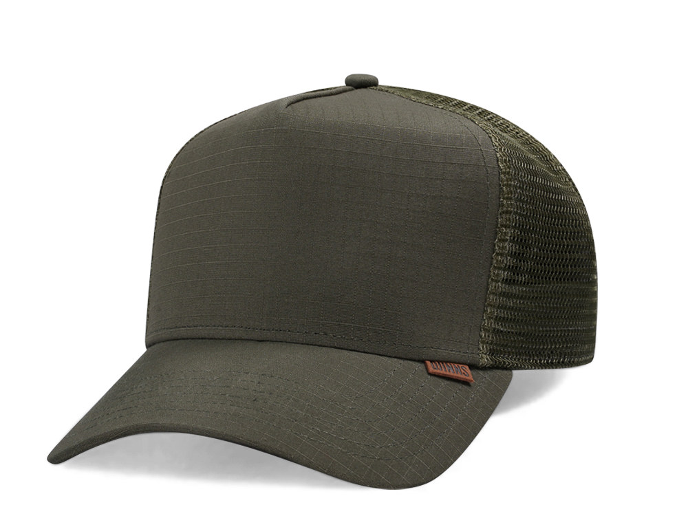 Djinns M-Ribstop Olive Trucker Snapback Gorra