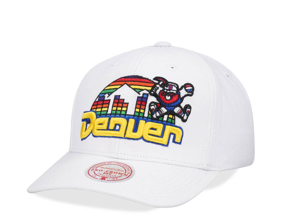 Mitchell & Ness Denver Nuggets All in Pro White Snapback Gorra