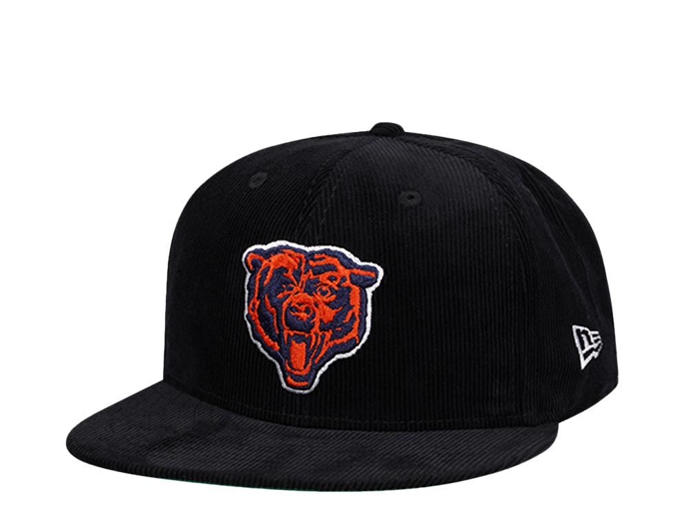 New Era Chicago Bears Black Corduroy Edition 9Fifty Snapback Gorra