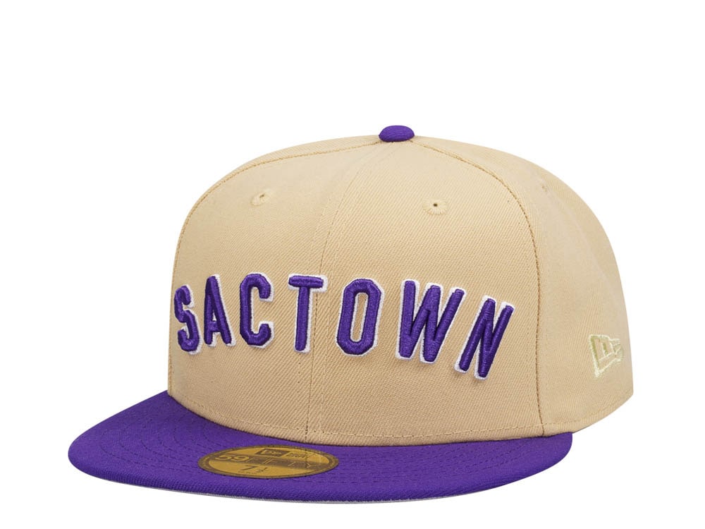 New Era Sacramento Kings Vegas Gold Classic Two Tone Edition 59Fifty Fitted Gorra