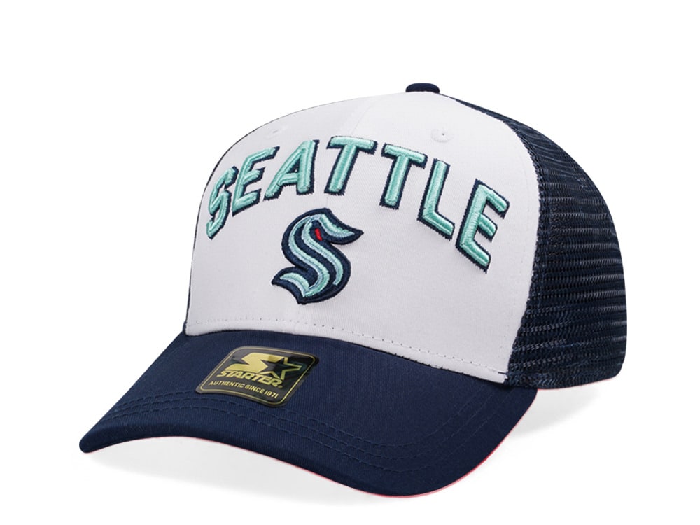 Starter Seattle Kraken Penalty Curved Trucker Snapback Gorra