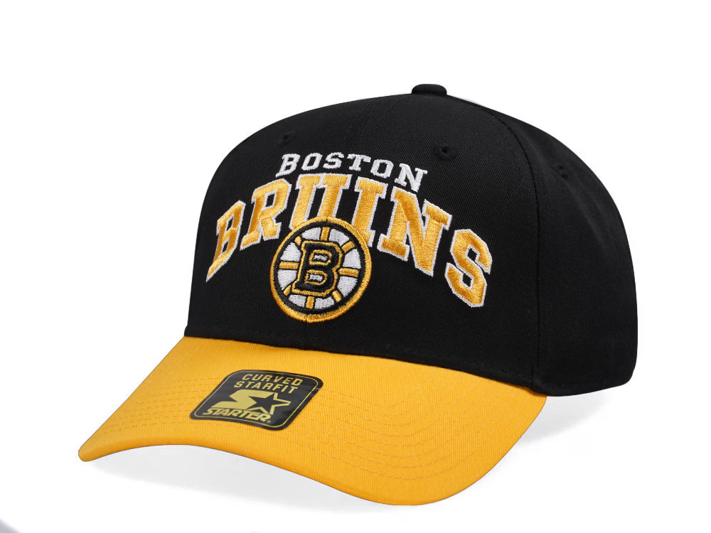 New Era Boston Bruins Crowd Pleaser Edition Black Curved Snapback Gorra