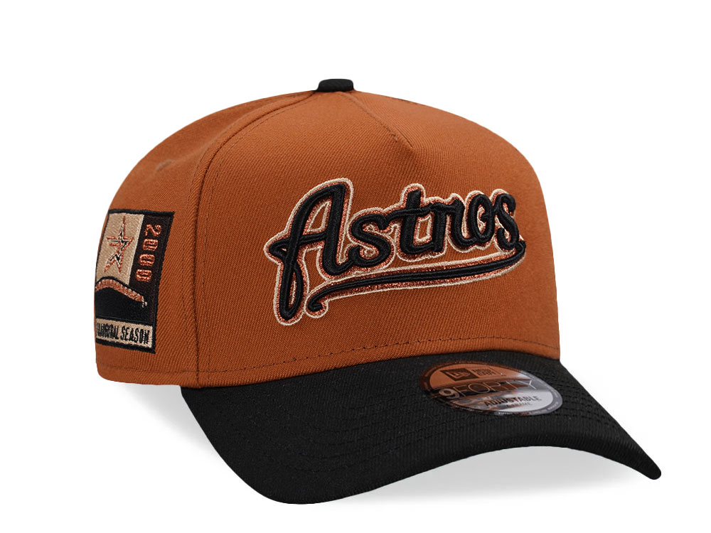 New Era Houston Astros Earthy Copper Two Tone 9Forty A Frame Snapback Gorra