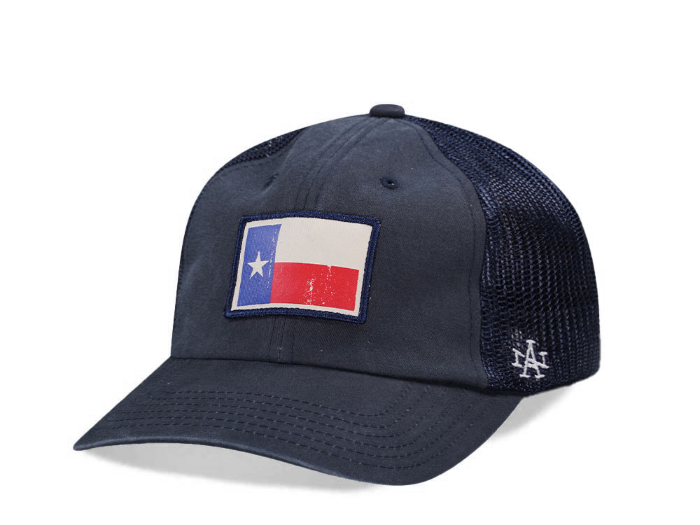 American Needle Texas Badger Navy Trucker Strapback Gorra