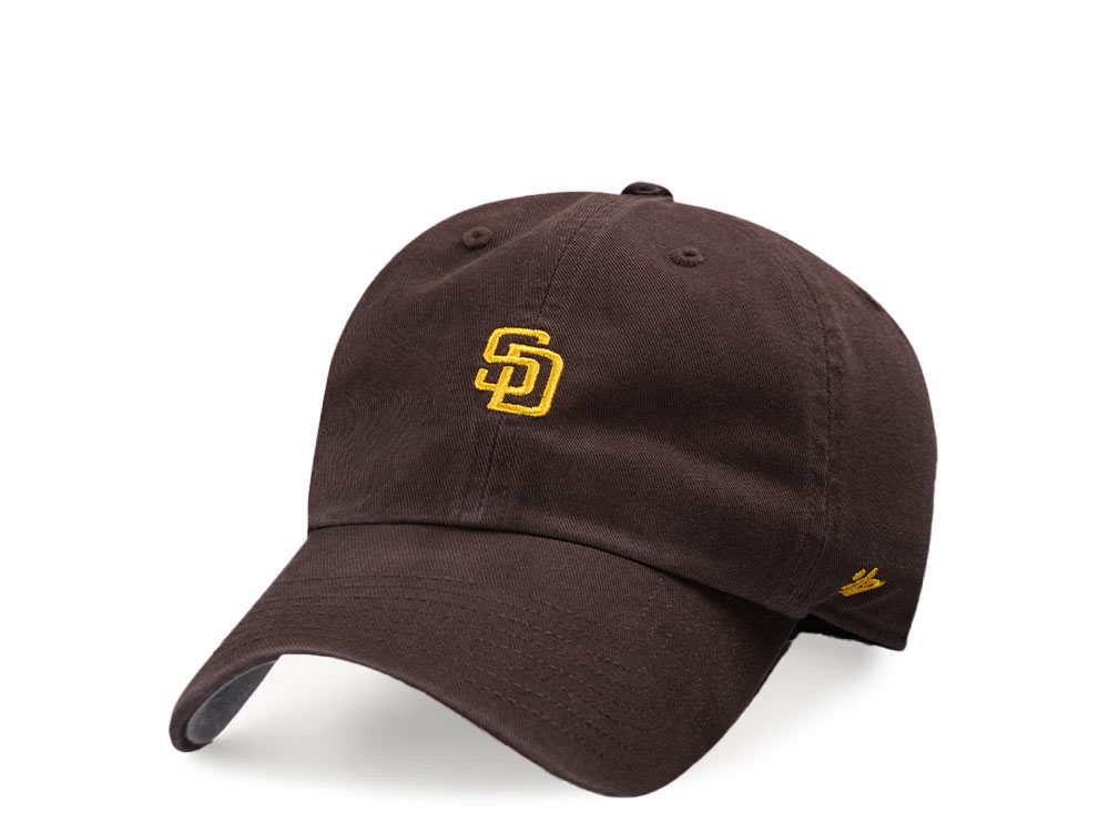 47Brand San Diego Padres Brown Base Runner Clean up Strapback Gorra