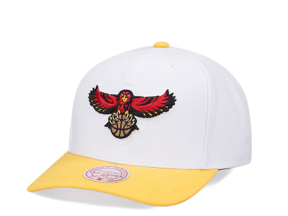 Mitchell & Ness Atlanta Hawks Team Two Tone 2.0 Pro White Snapback Gorra