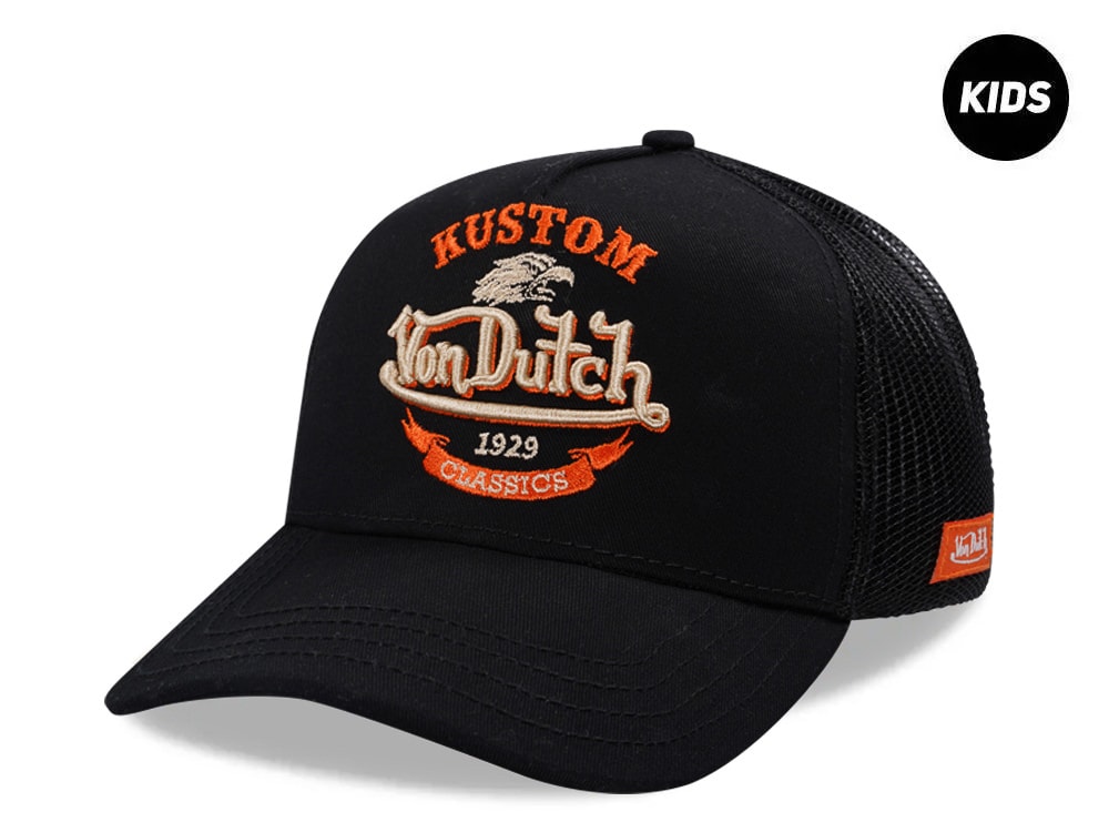 Von Dutch Eagle Black Kids Edition Trucker Snapback Gorra