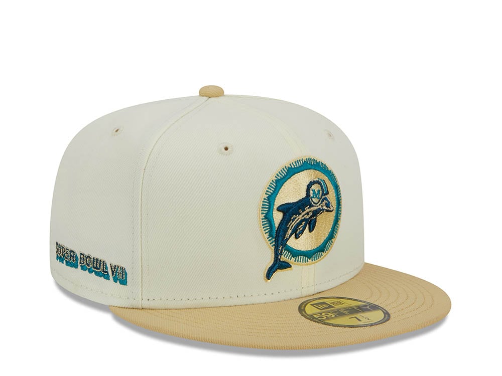 New Era Miami Dolphins Super Bowl VII Two Tone City Icon 59Fifty Fitted Gorra