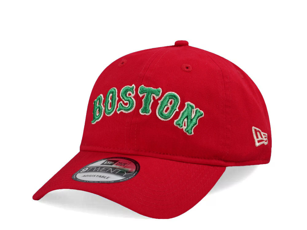 New Era Boston Red Sox Scarlet Prime Edition 9Twenty Strapback Cap 9Forty A Frame Snapback Gorra