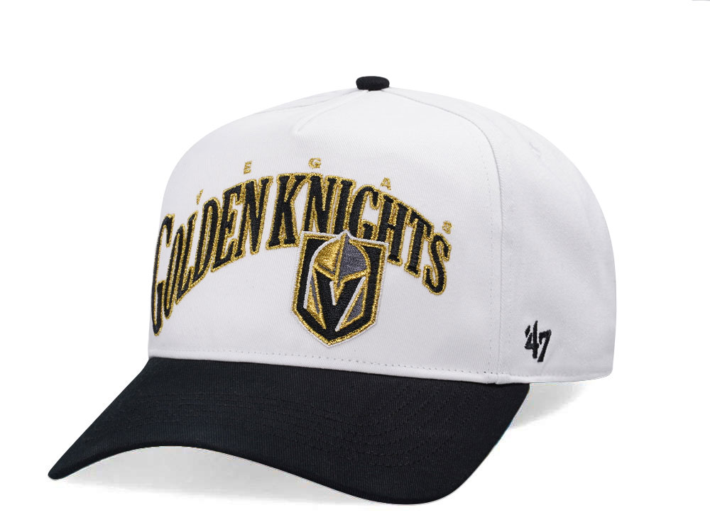 47Brand Vegas Golden Knight White Wave Hitch Snapback Gorra