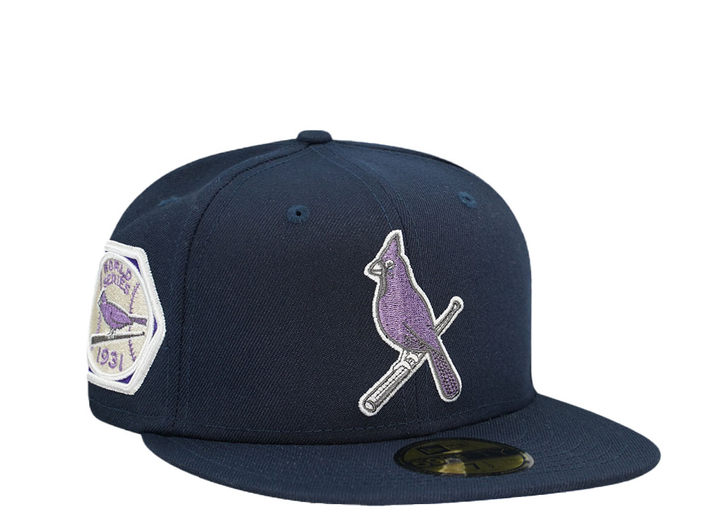 New Era St. Louis Cardinals World Series 1931 Ocean Purple Edition 59Fifty Fitted Gorra