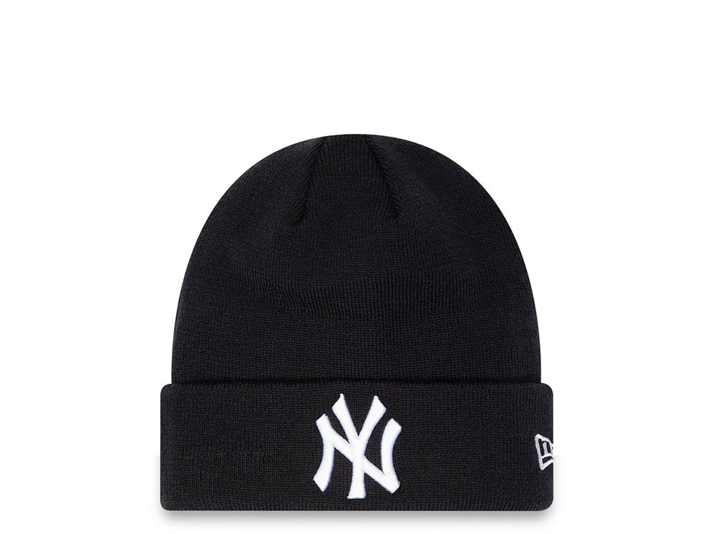 New Era New York Yankees Essential Cuff Beanie Black Gorro