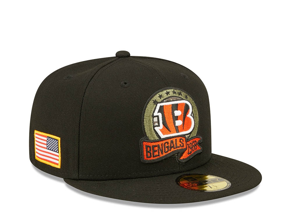 New Era Cincinnati Bengals Salute to Service 2022 Fitted 59Fifty Gorra