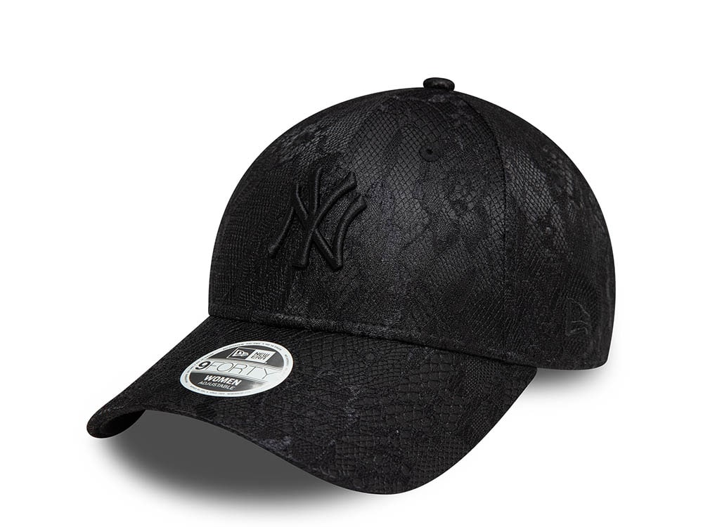 New Era New York Yankees Lace Black Womens 9Forty Snapback Gorra