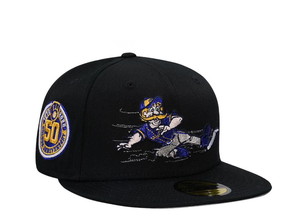 New Era Milwaukee Brewers 50th Anniversary Mascot Metallic Edition 59Fifty Fitted Gorra