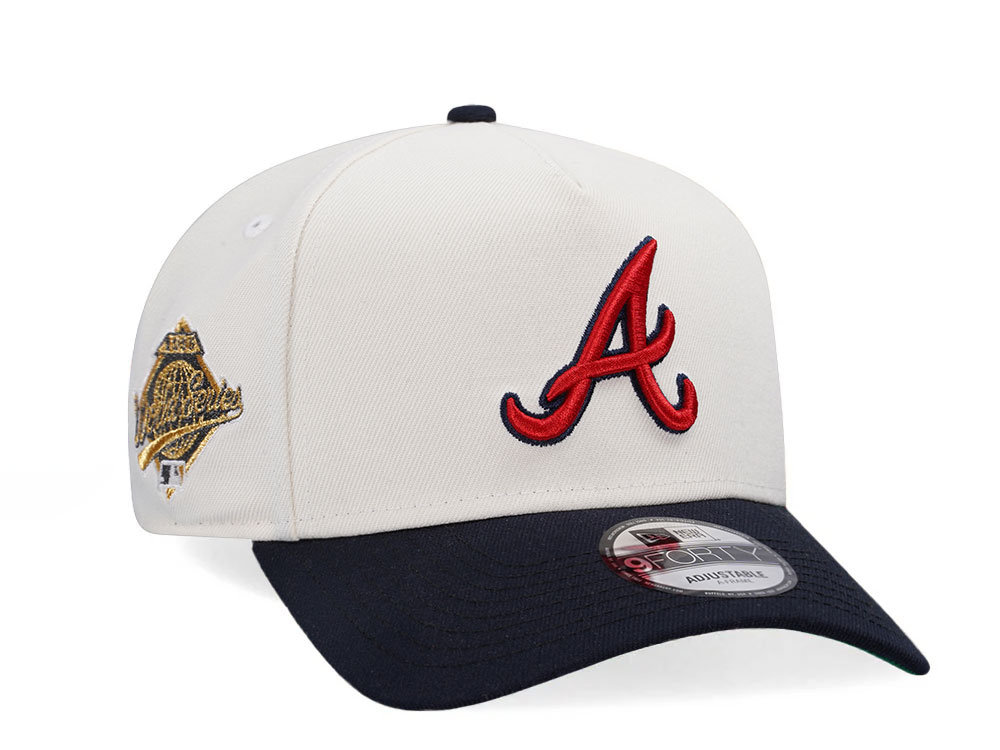 New Era Atlanta Braves World Series 1995 Chrome Edition A Frame Snapback Gorra