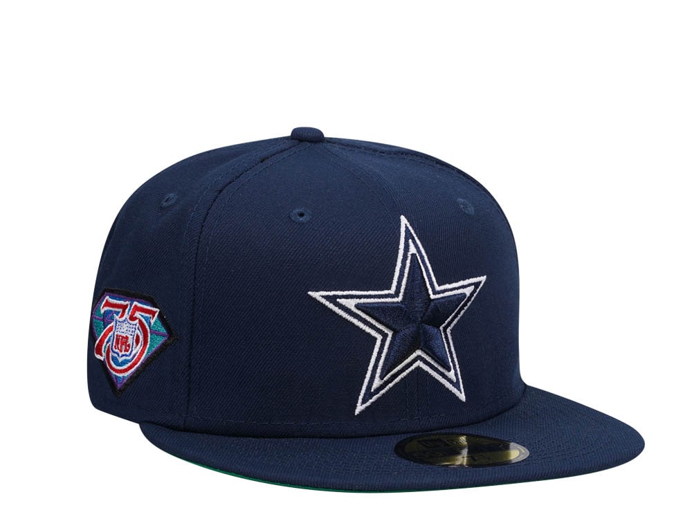 New Era Dallas Cowboys 75th Anniversary Ocean Blue Edition 59Fifty Fitted Gorra