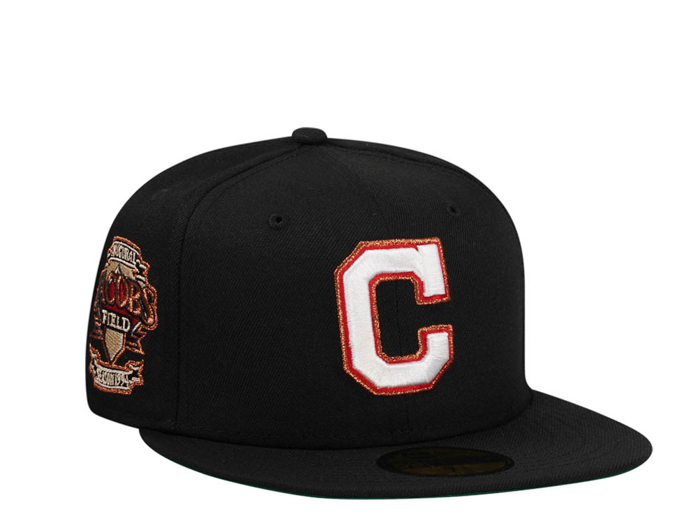 New Era Cleveland Indians Jacobs Field Black Throwback Edition 59Fifty Fitted Gorra