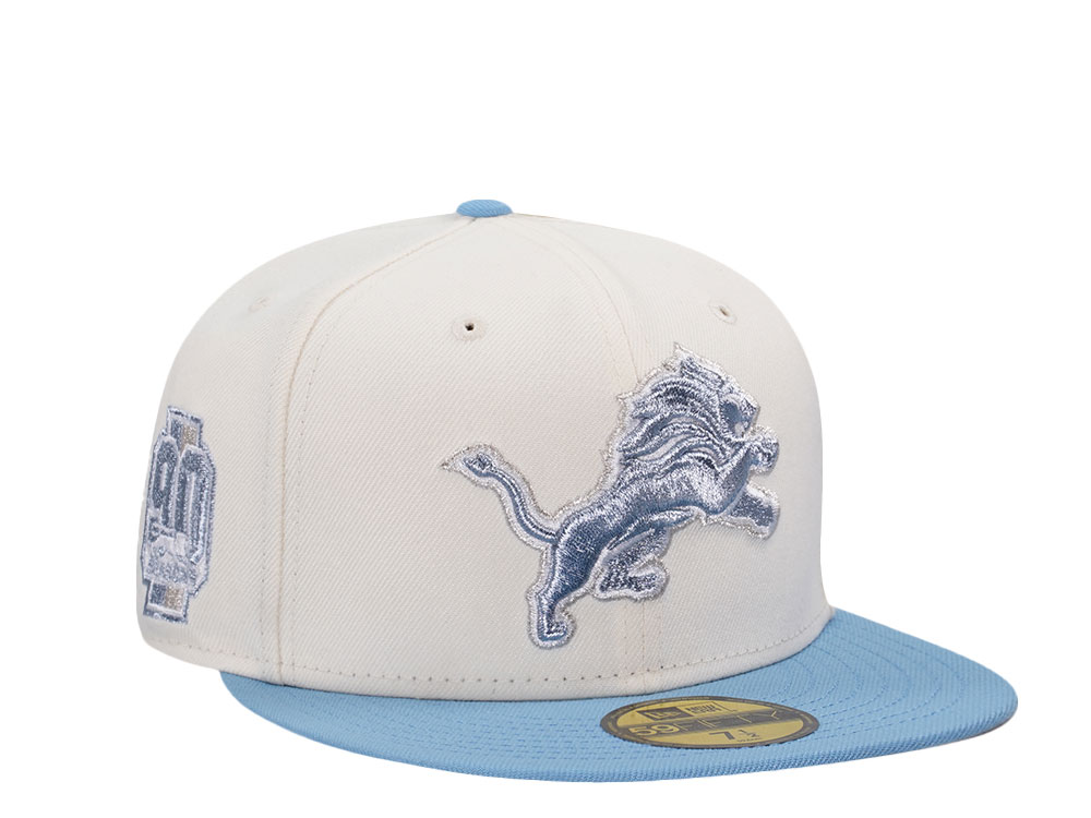 New Era Detroit Lions 90 Seasons Chrome Two Tone Edition 59Fifty Fitted Gorra