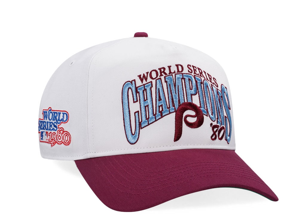 47Brand Philadelphia Phillies World Series 1980 White Arch Champions Hitch Snapback Gorra