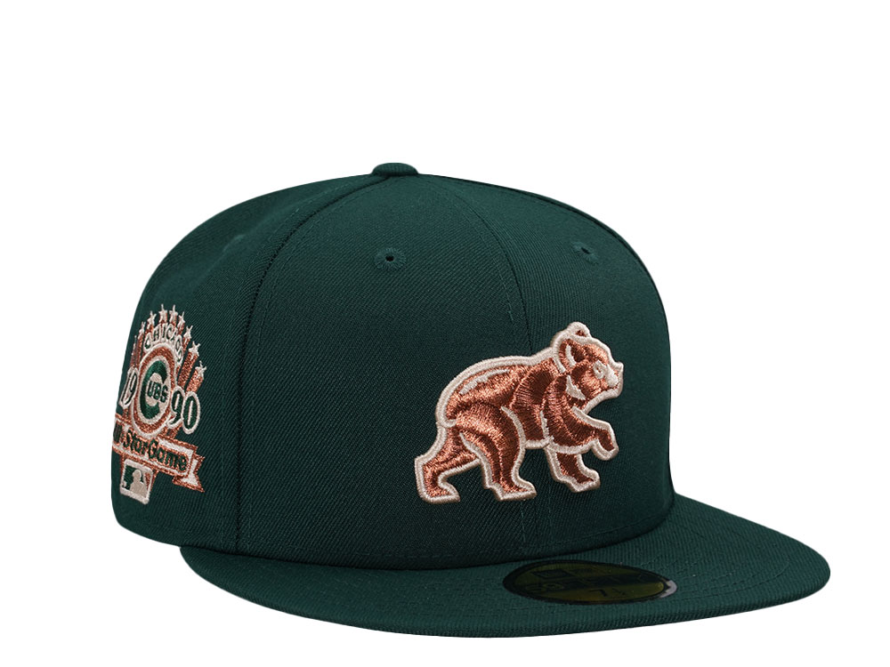 New Era Chicago Cubs All Star Game 1990 Dark Green Copper Prime Edition 59Fifty Fitted Gorra