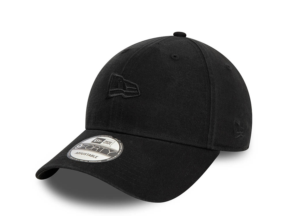 New Era Flag Black 9Forty Strapback Gorra