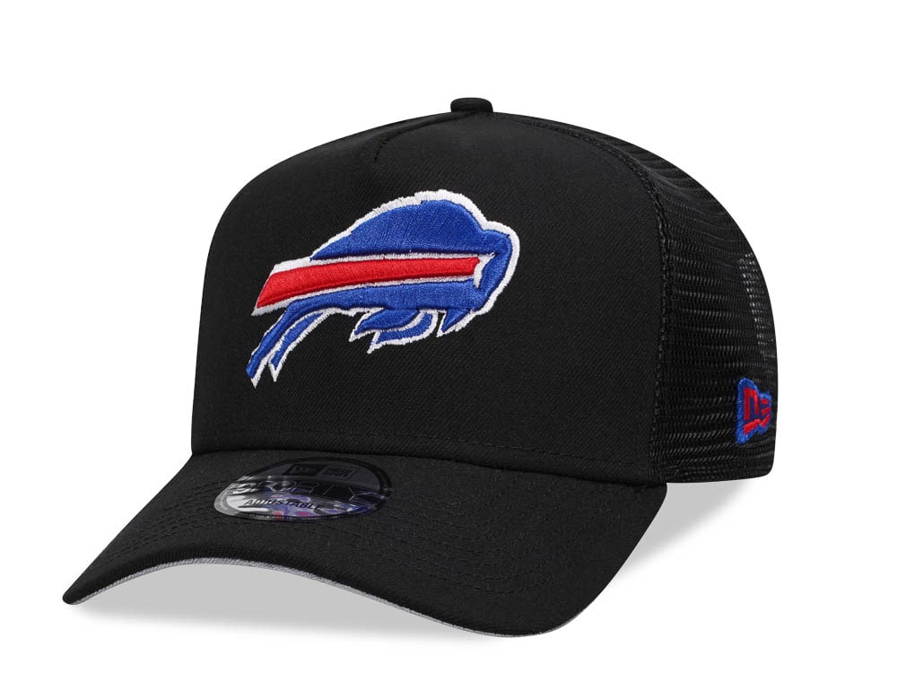 New Era Buffalo Bills Black 9Forty A Frame Trucker Snapback Gorra