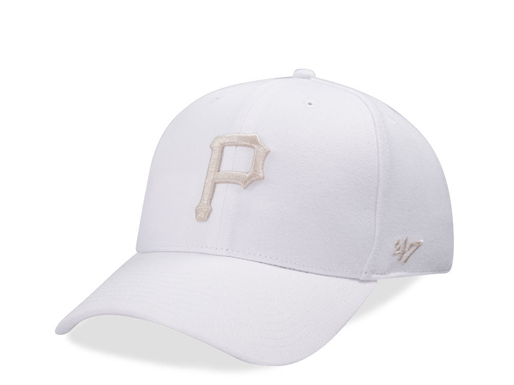 47Brand Pittsburgh Pirates White MVP Snapback Gorra