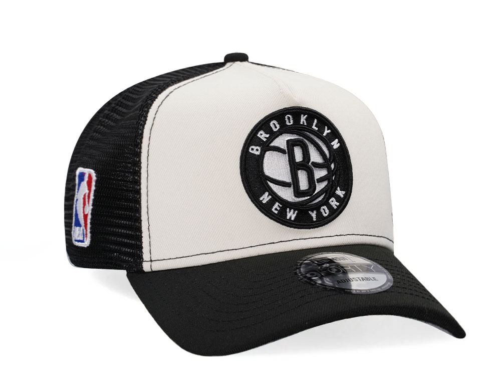 New Era Brooklyn Nets Classic Two Tone Edition Trucker A Frame Snapback Gorra